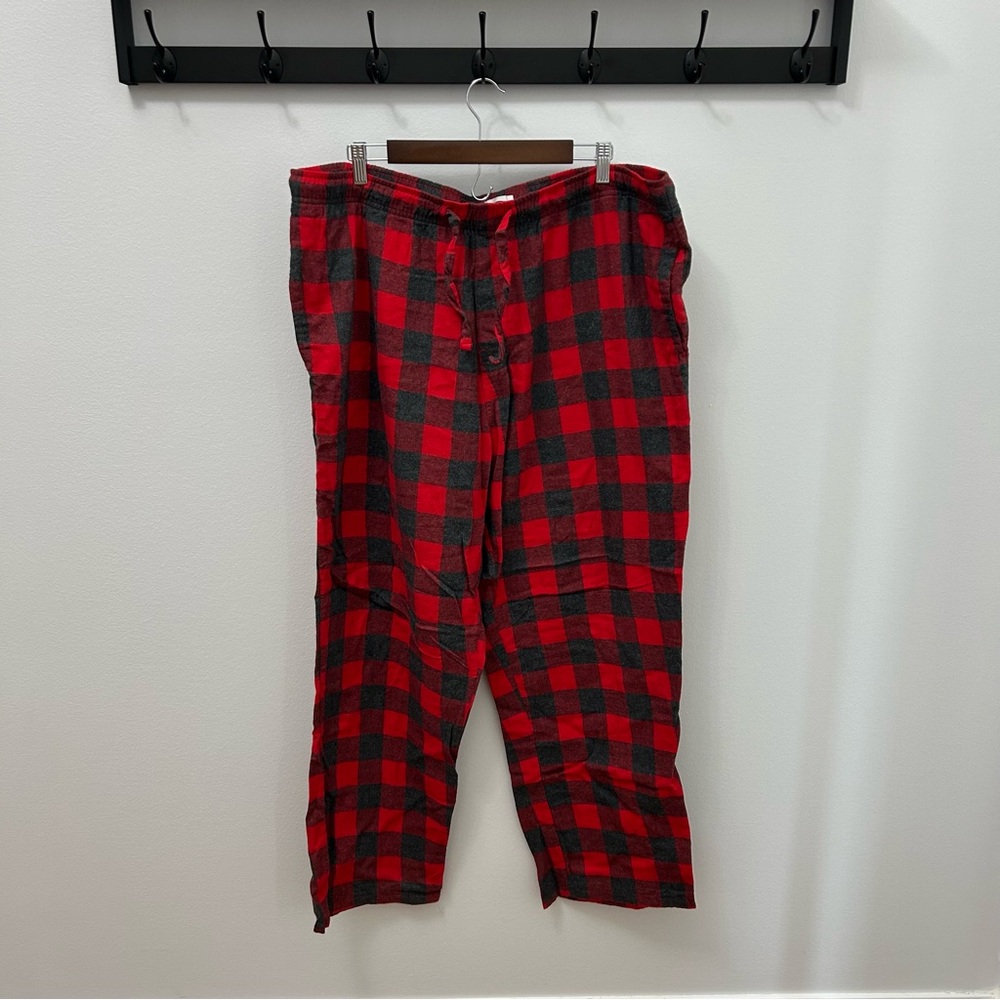 Old Navy Red and Black Buffalo Plaid Men's Pajama Pants - XXL